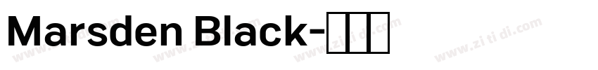 Marsden Black字体转换
